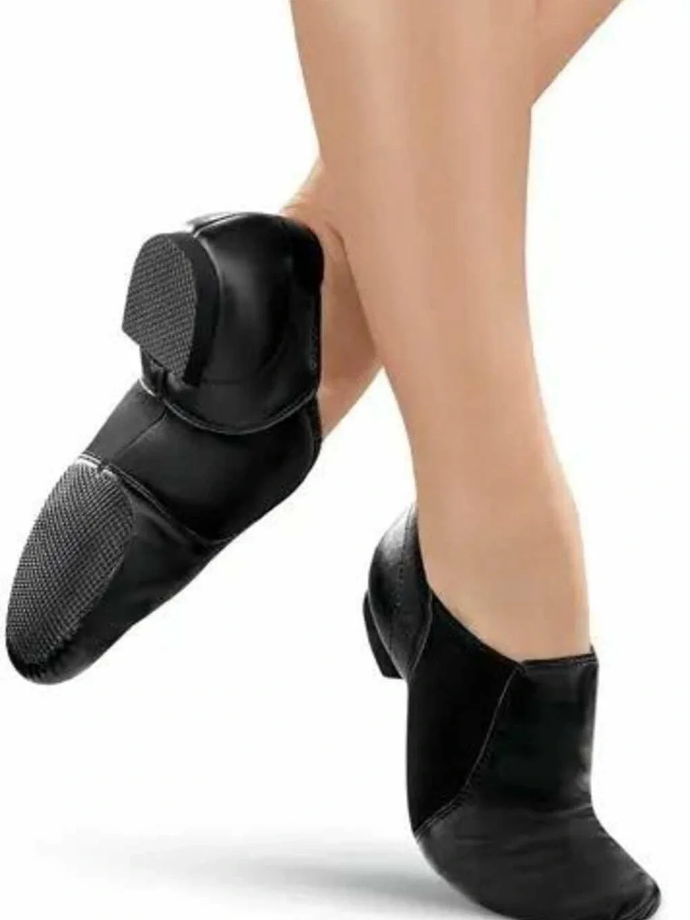 Women's Black Split-Sole Jazz Booties - Unbranded